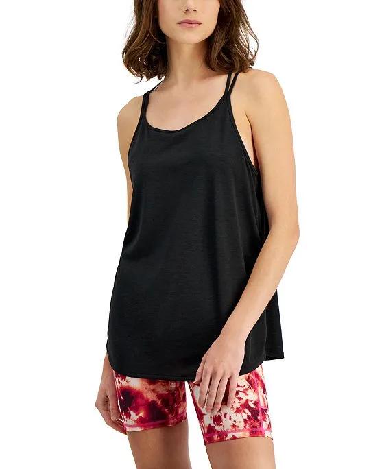 Women's Relaxed Scoop-Neck Strappy Tank Top, Created for Macy's