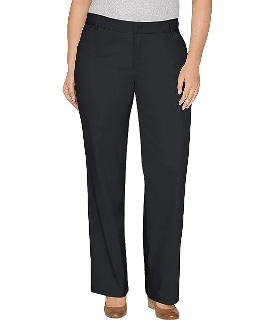 Women's Relaxed Straight Stretch Twill Pant - Petite/Long