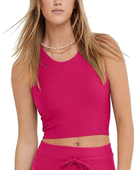 Women's Ribbed Soft Touch Crop Top