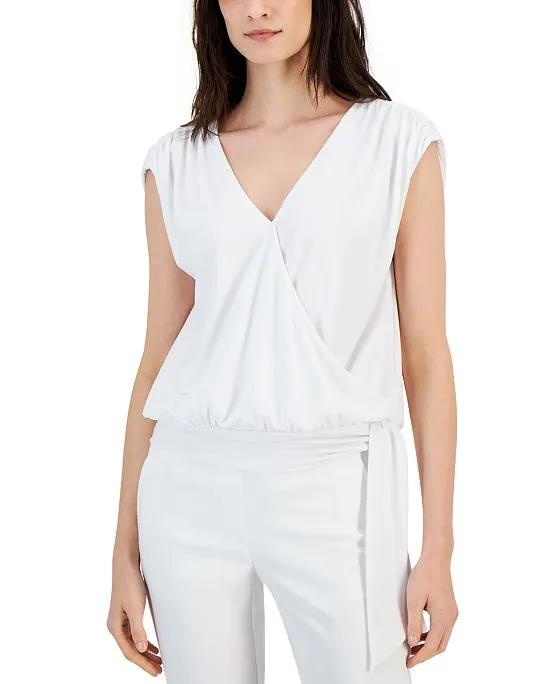 Women's Ruched Side-Tie Top, Created for Macy's