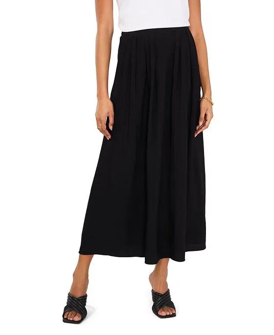Women's Rumple Twill Midi Skirt