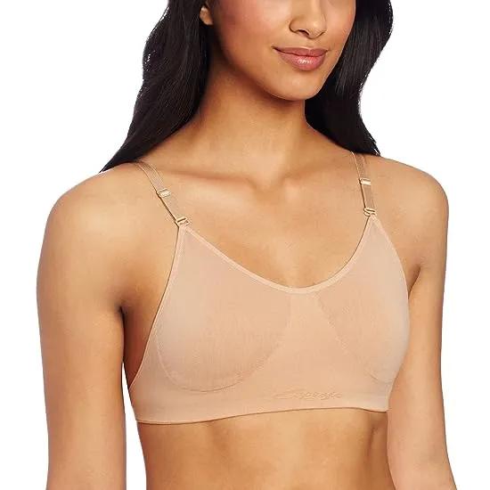 Women's Seamless Clear Back Bra With Transition Straps