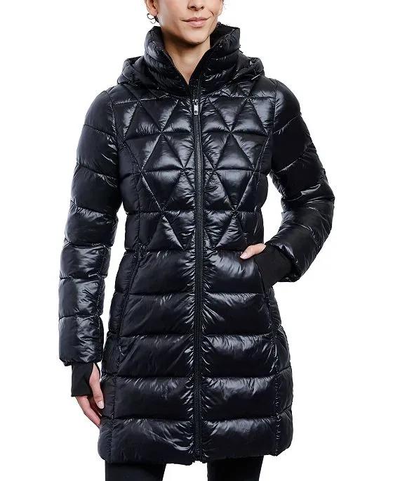 Women's Shine Hooded Packable Puffer Coat