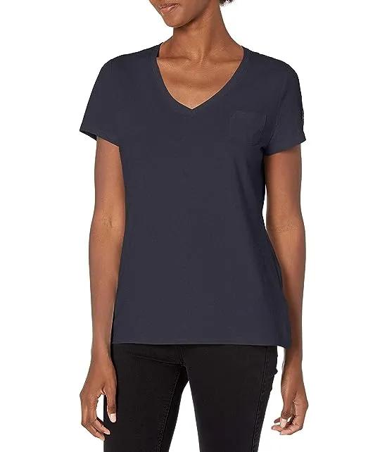 Women's Short Sleeve Cropped Logo T-Shirt