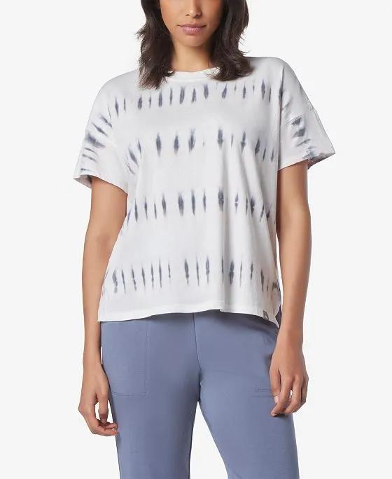 Women's Short Sleeve Tie Dye Boxy T-shirt