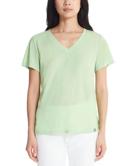 Women's Short Sleeve V-neck T-shirt