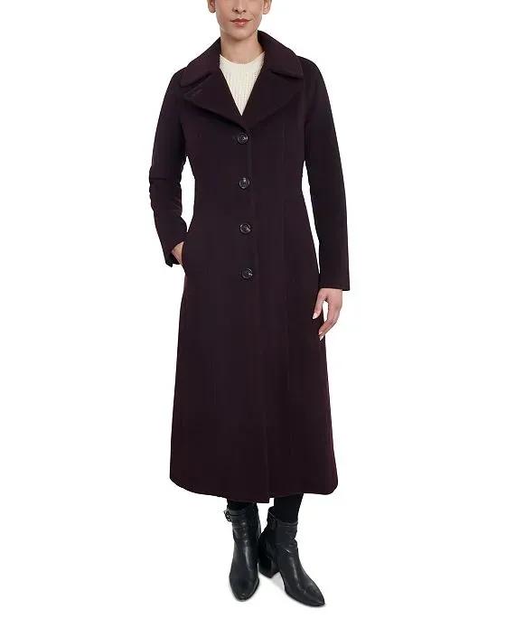 Women's Single-Breasted Collared Maxi Coat, Created for Macy's