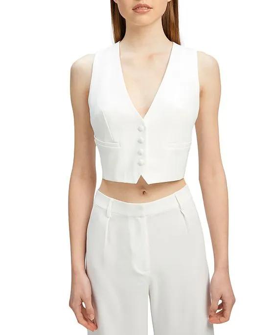 Women's Sleeveless Buttoned Callista Vest