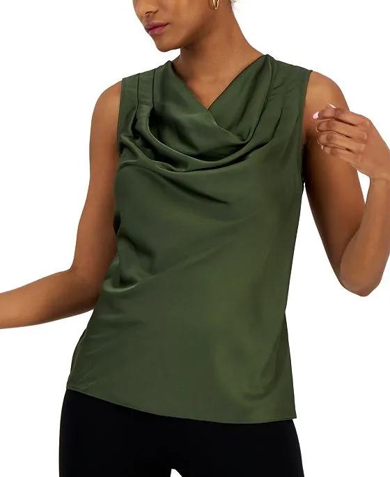 Women's Sleeveless Cowlneck Blouse, Created for Macy's