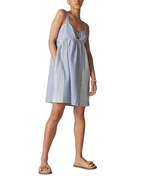 Women's Sleeveless Cutout Babydoll Dress