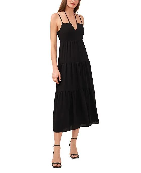 Women's Sleeveless Strappy Midi Dress