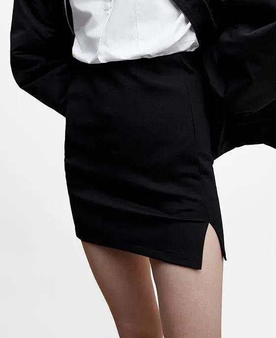 Women's Slit Hem Skirt