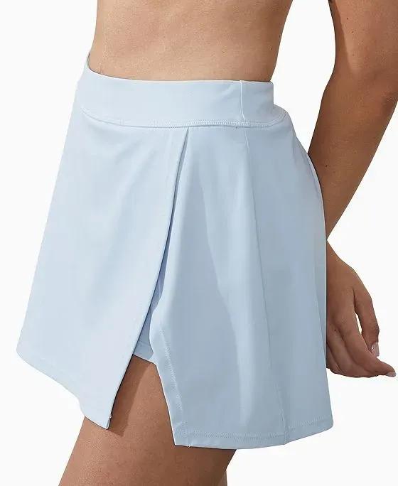 Women's Smoothing Side Split Tennis Mini Skirt