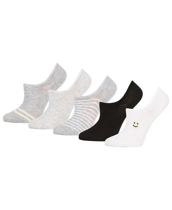 Women's Sneaker Liner Comfortable Athletic 5 Pairs Socks