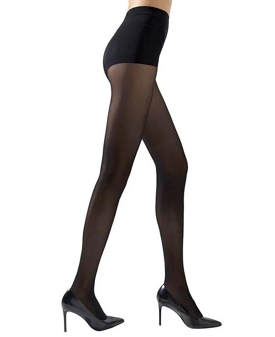 Women's Soft Suede Opaque Control Top Tights