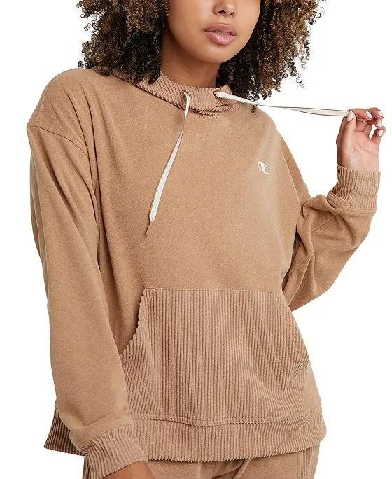 Women's Soft Touch Ribbed Mix Hoodie