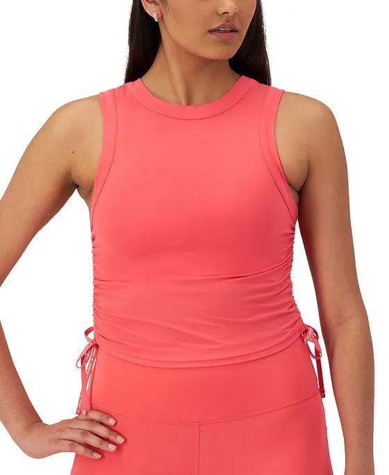 Women's Soft Touch Ruched Racerback Tank Top