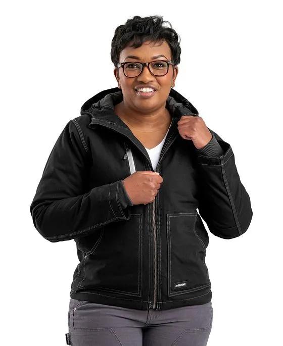 Women's Softstone Duck Hooded Jacket Plus Sizes
