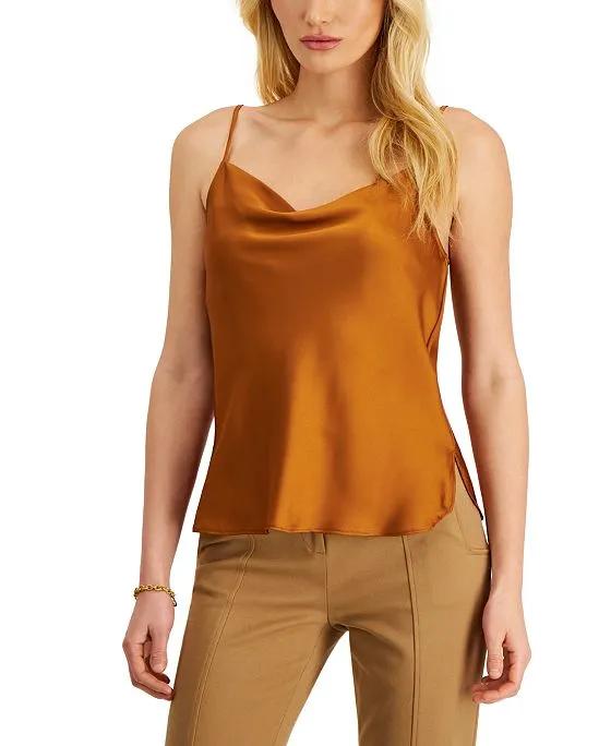 Women's Solid-Color Matte Sateen Camisole Top