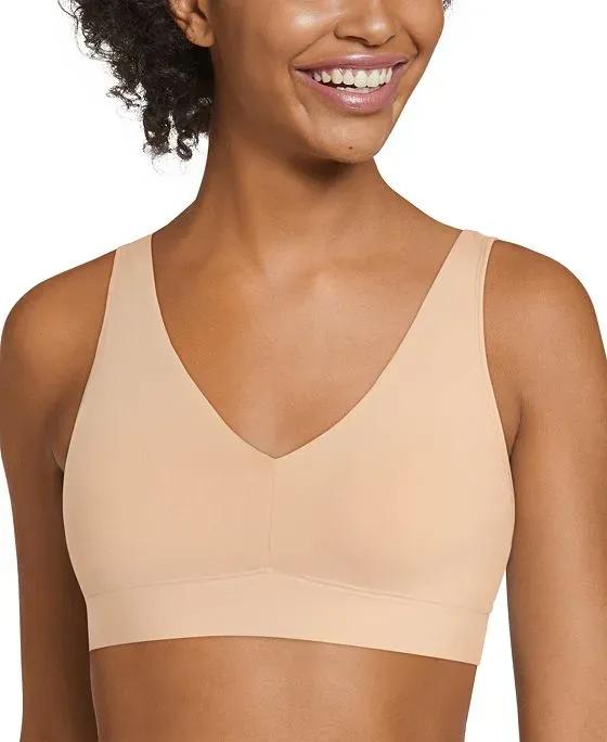 Women's Solid Seam-Free Smooth Light Support Bralette