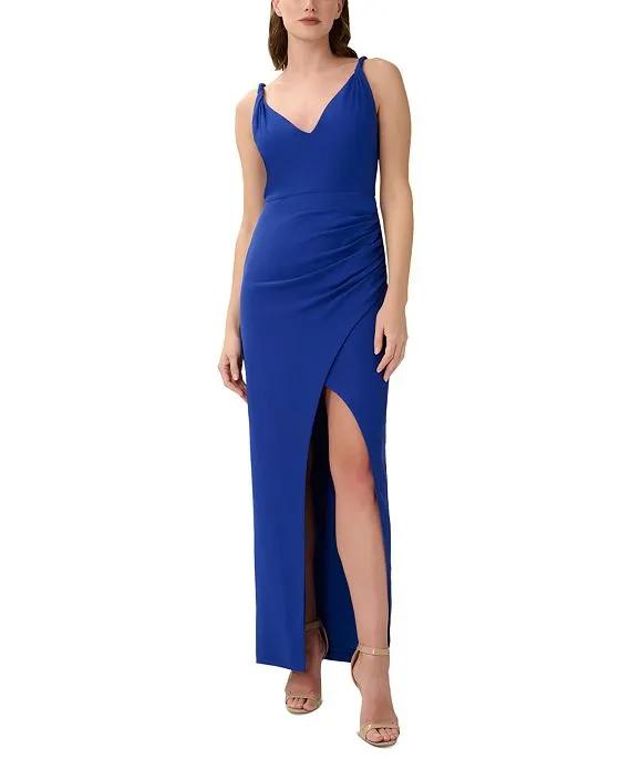 Women's Spaghetti-Strap Ruched Gown