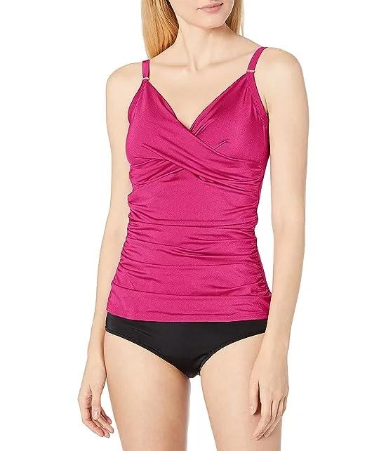 Women's Standard Tankini Swimsuit with Adjustable Straps and Tummy Control