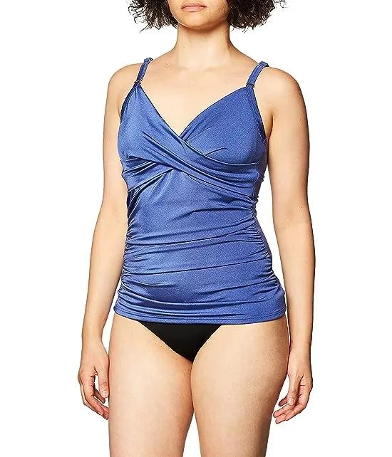 Women's Standard Tankini Swimsuit with Adjustable Straps and Tummy Control