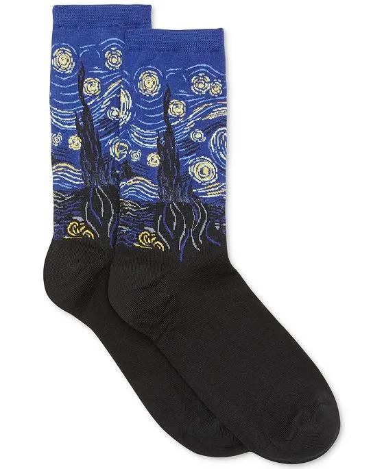 Women's Starry Night Fashion Crew Socks