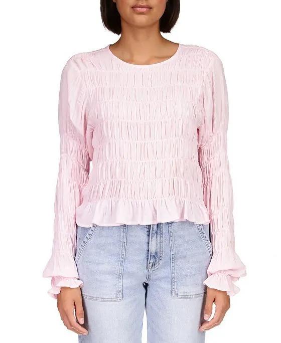 Women's Stay Together Long-Sleeve Crinkled Top