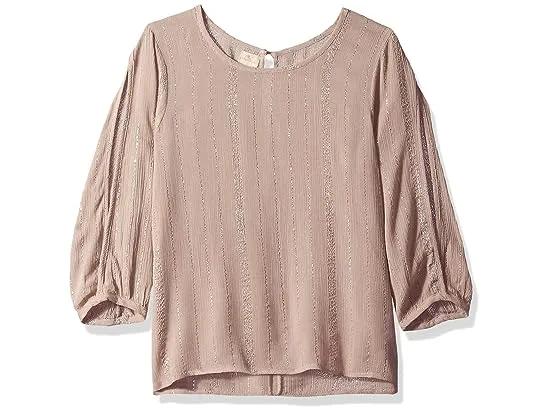 Women's Steady on Woven Top with 3/4 Sleeve