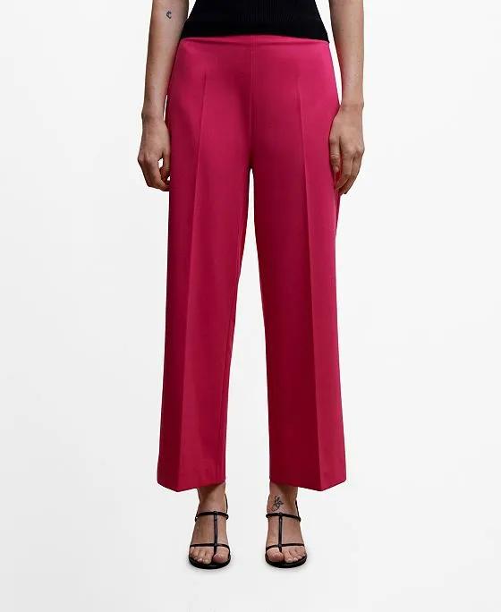 Women's Straight Culottes Trousers