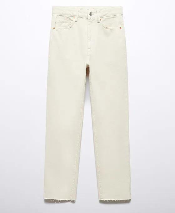 Women's Straight-Fit Cropped Jeans