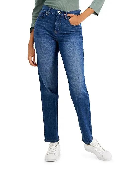 Women's Straight-Leg Jeans in Regular, Short and Long Lengths, Created for Macy's