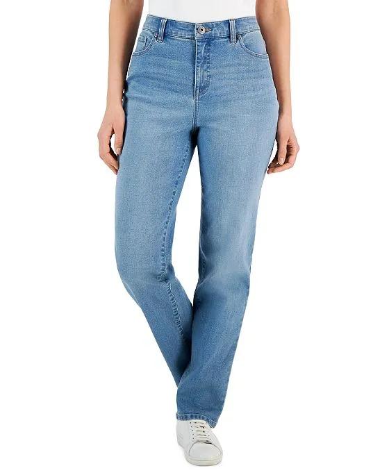 Women's Straight-Leg Jeans in Regular, Short and Long Lengths, Created for Macy's
