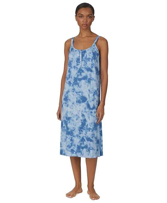 Women's Strappy Tie-Dyed Nightgown