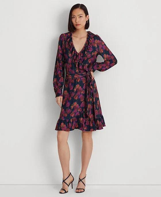 Women's Stretch Jersey Tie-Front Midi Dress