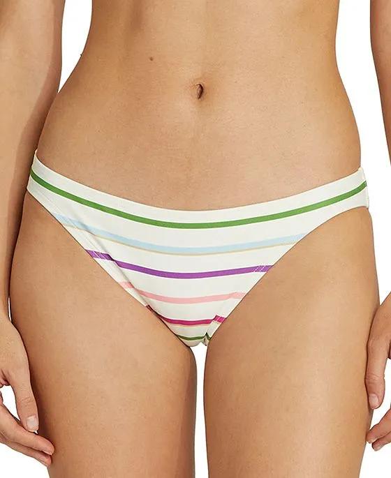 Women's Striped Classic Bikini Bottoms