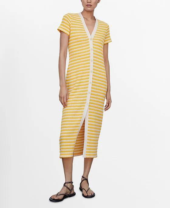 Women's Striped Jersey Dress