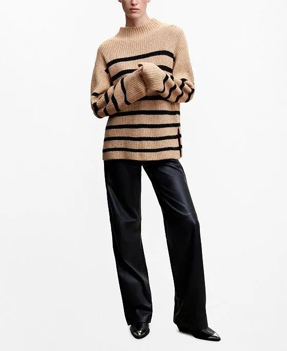 Women's Striped Knit Sweater