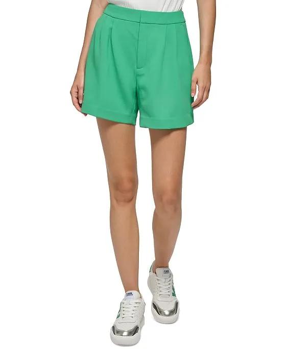 Women's Tailored Pleated Shorts