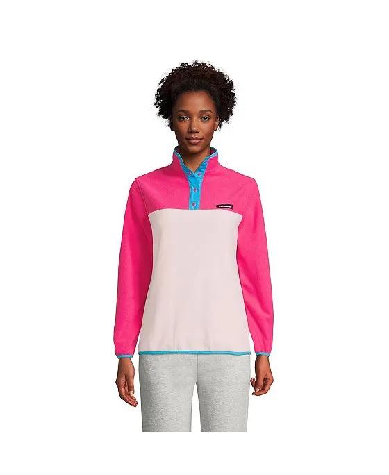 Women's Tall Heritage Fleece Snap Neck Pullover Jacket