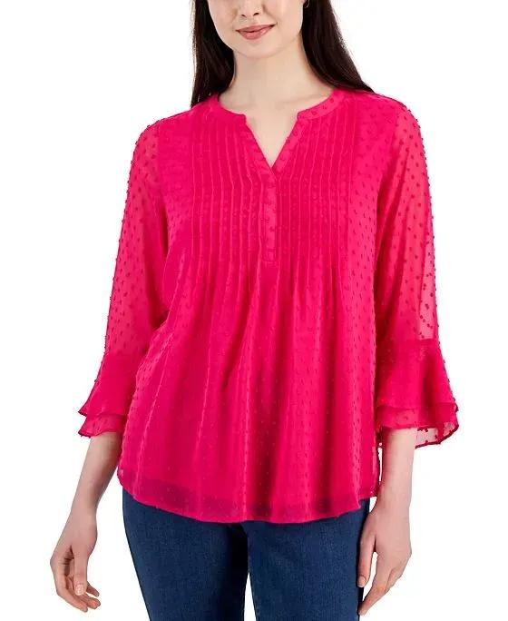 Women's Textured Pintuck Top, Created for Macy's
