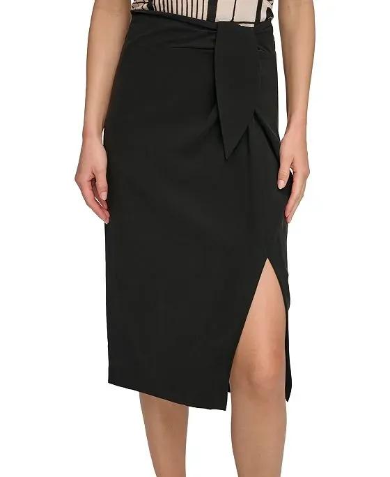 Women's Tie-Front Skirt