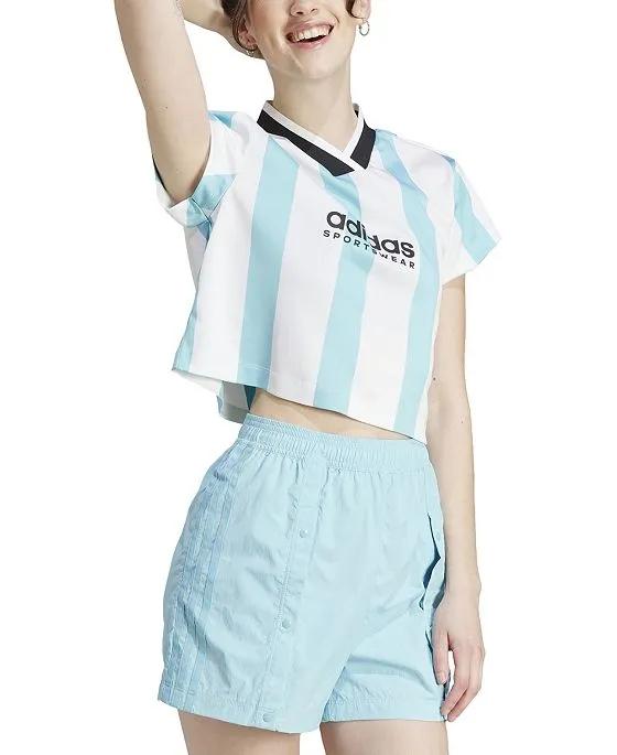 Women's Tiro Colorblocked Cropped T-Shirt