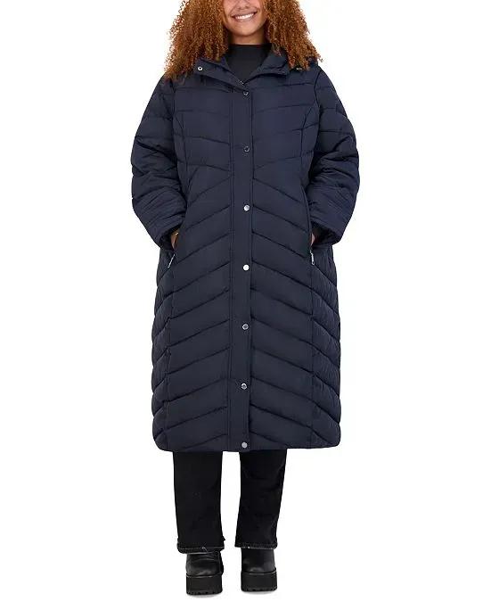 Women's Trendy Plus Size Maxi Puffer Coat