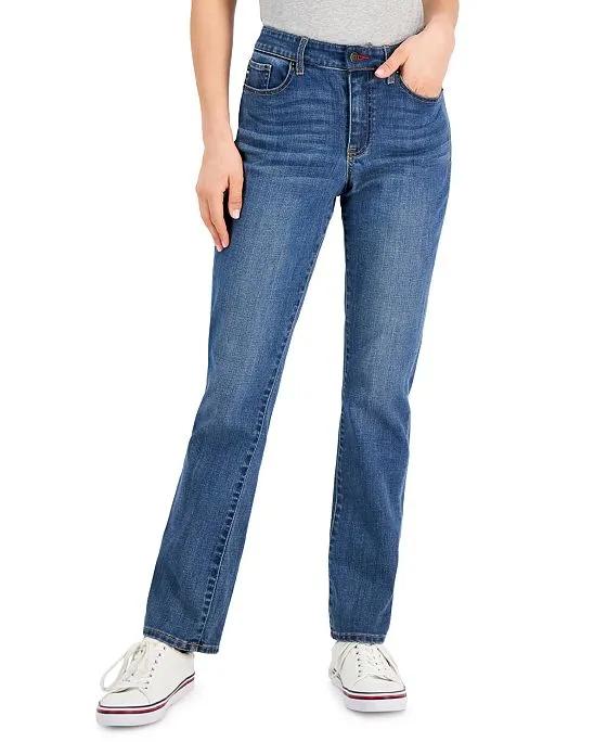 Women's Tribeca TH Flex Straight-Leg Jeans