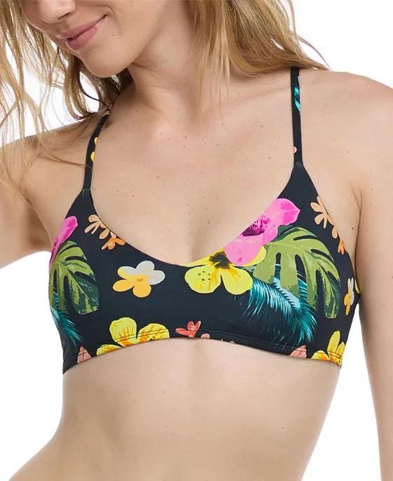 Women's Tropical Island Alani Printed Racerback Bikini Top