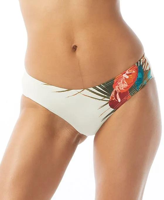 Women's Tropical-Print Cheeky-Fit Hipster Bikini Bottoms 