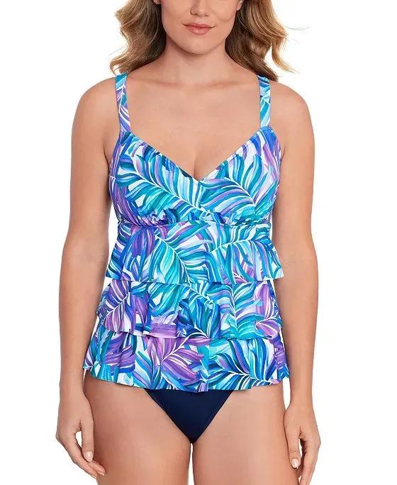 Women's Tummy-Control Faux-Tankini One-Piece Swimsuit, Created For Macy's