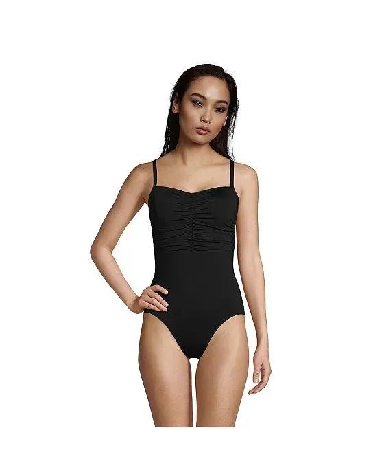 Women's   Tummy Control Sweetheart One Piece Swimsuit with Adjustable Straps